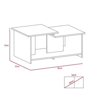 Foto 7 | Mesa Armable de Centro Wema Duna Diseño Juvenil Excelsior