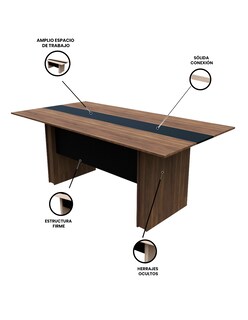 Foto 3 | Mesa Para Sala De Juntas, Mesa De Reuniones Moderna