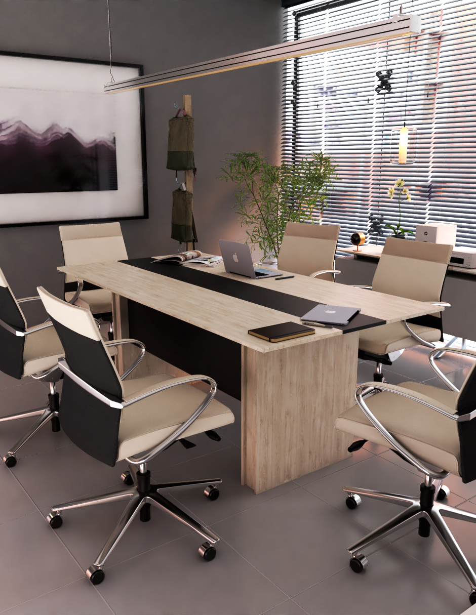 Foto 4 pulgar | Mesa Para Sala De Juntas, Mesa De Reuniones Moderna