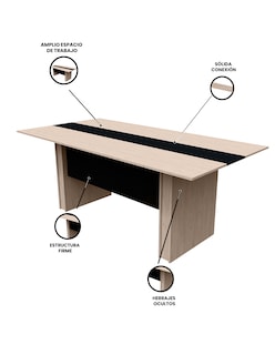 Foto 4 | Mesa Para Sala De Juntas, Mesa De Reuniones Moderna