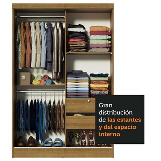 Foto 5 | Closet Luke Madesa 10445ZA 2 Puertas Corredizas color marrón