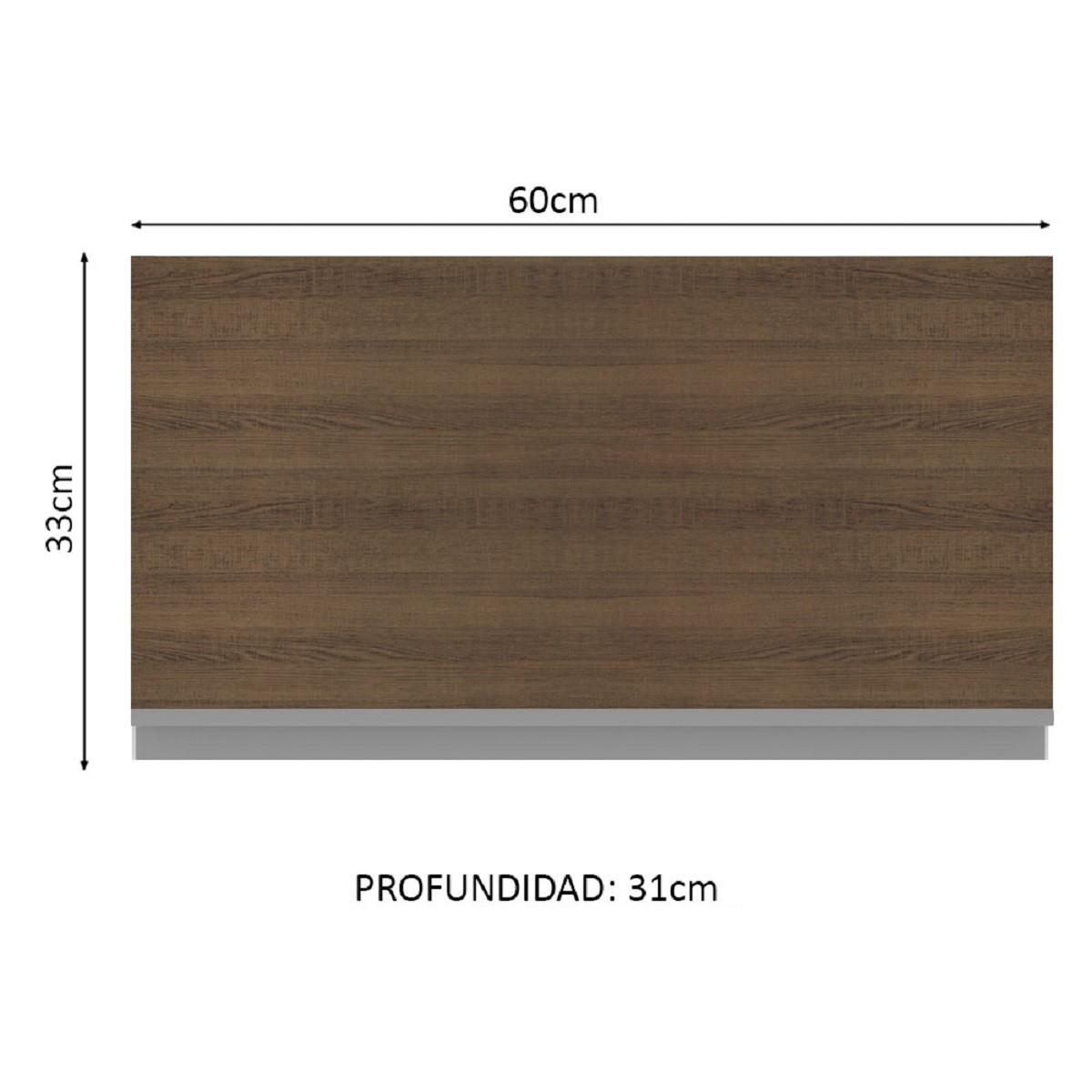 Foto 3 | Alacena 1 Puerta Rebatible Madesa - 60 Cm color Marrón