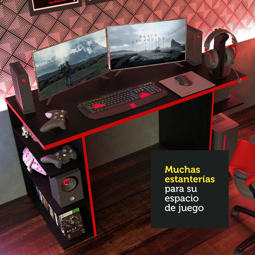 Foto 7 | Escritorio Madesa Gamer Rojo