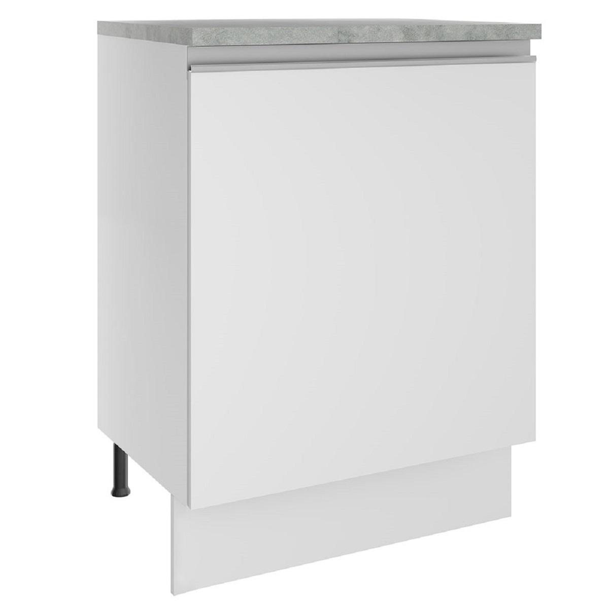 Foto 2 pulgar | Mueble de Cocina Madesa G2460009GL Blanco 1 Puerta 60 cm