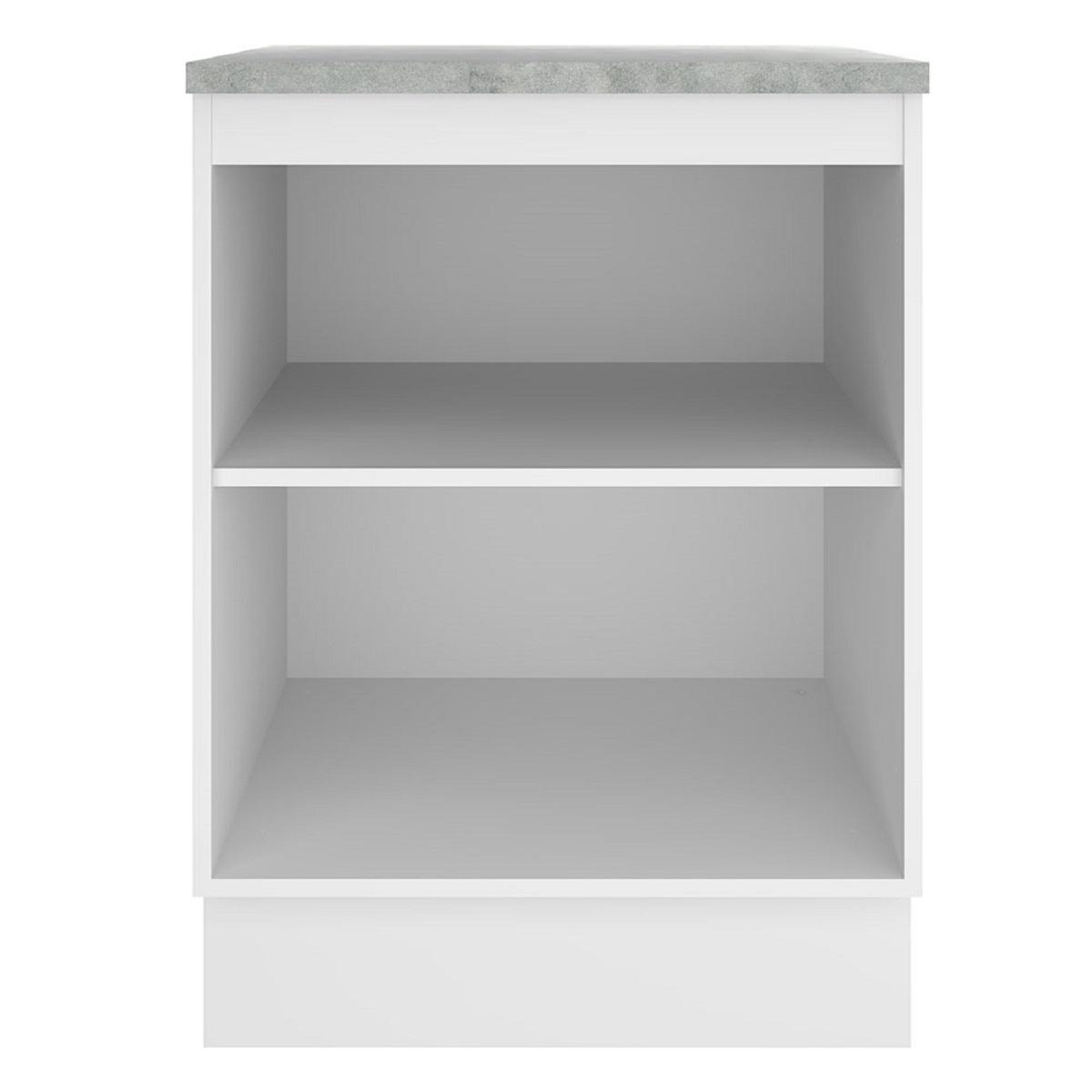 Foto 5 pulgar | Mueble de Cocina Madesa G2460009GL Blanco 1 Puerta 60 cm