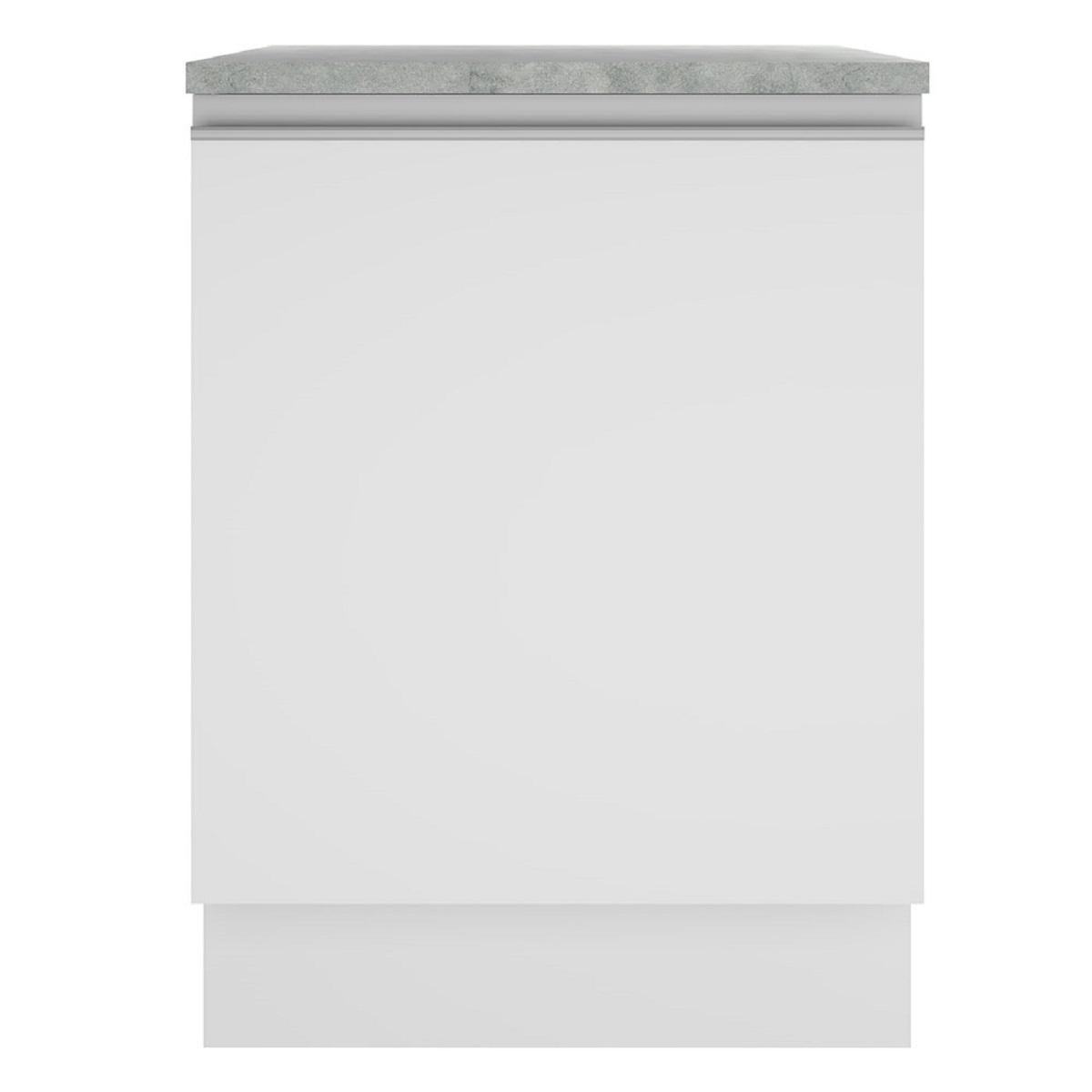 Foto 6 pulgar | Mueble de Cocina Madesa G2460009GL Blanco 1 Puerta 60 cm