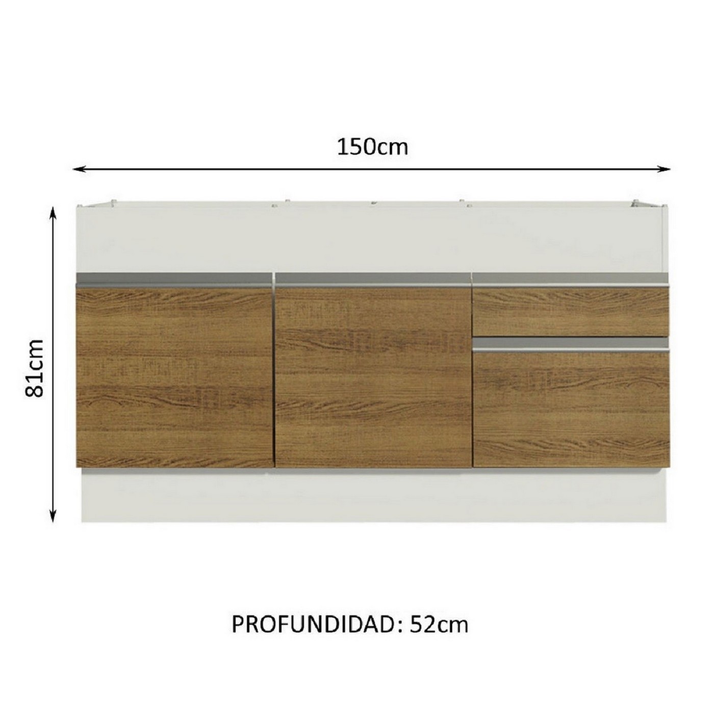 Foto 3 | Módulo de Cocina Madesa G241539BGL Marrón