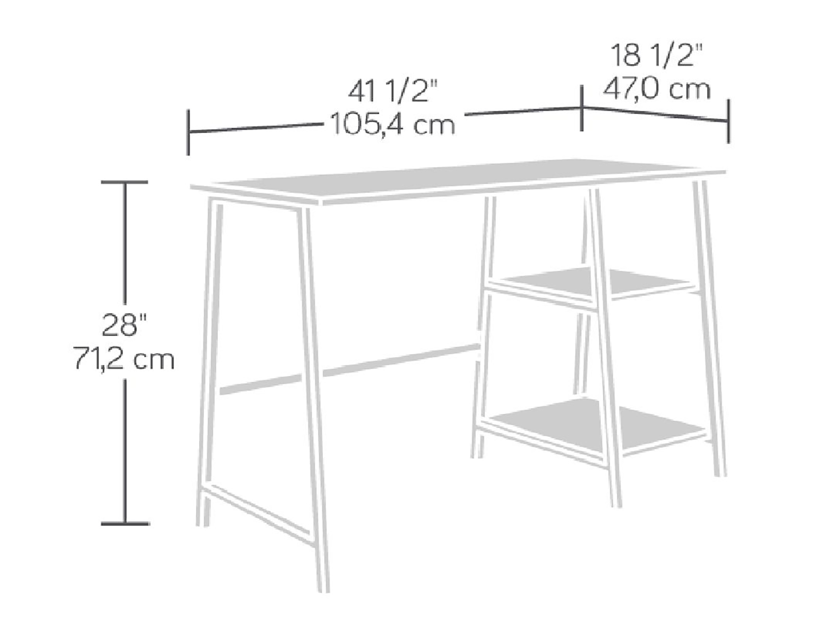 Foto 4 pulgar | Mueble para Televisión 36" Sauder 420034 Beige