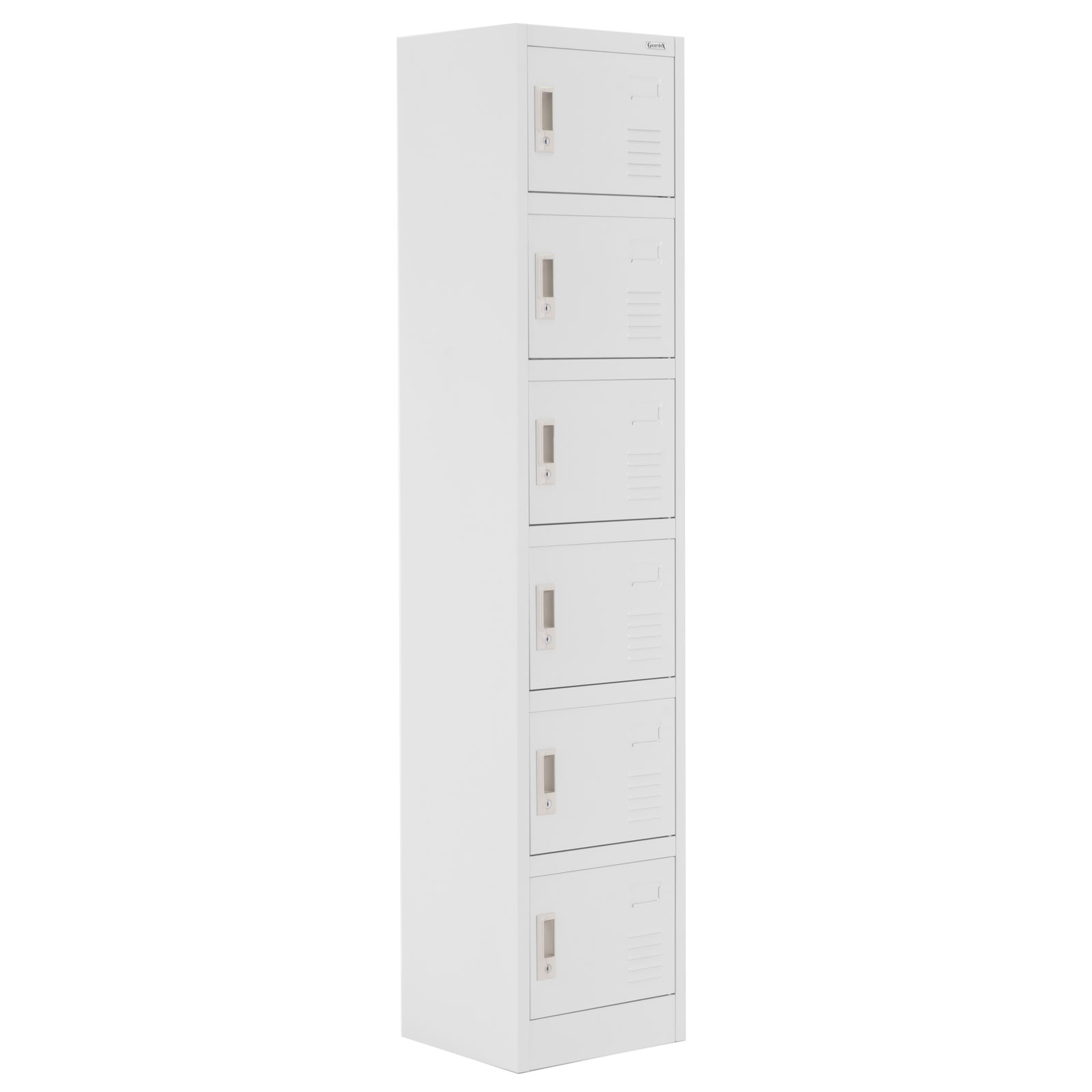 Locker Metálico 6 Puertas Lcl06 Casillero Guardex Multifuncional Color Gris Claro