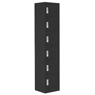 Foto 1 | Casillero De 6 Puertas Lcl06 Locker Metálico Guardex Multifuncional Color Negro