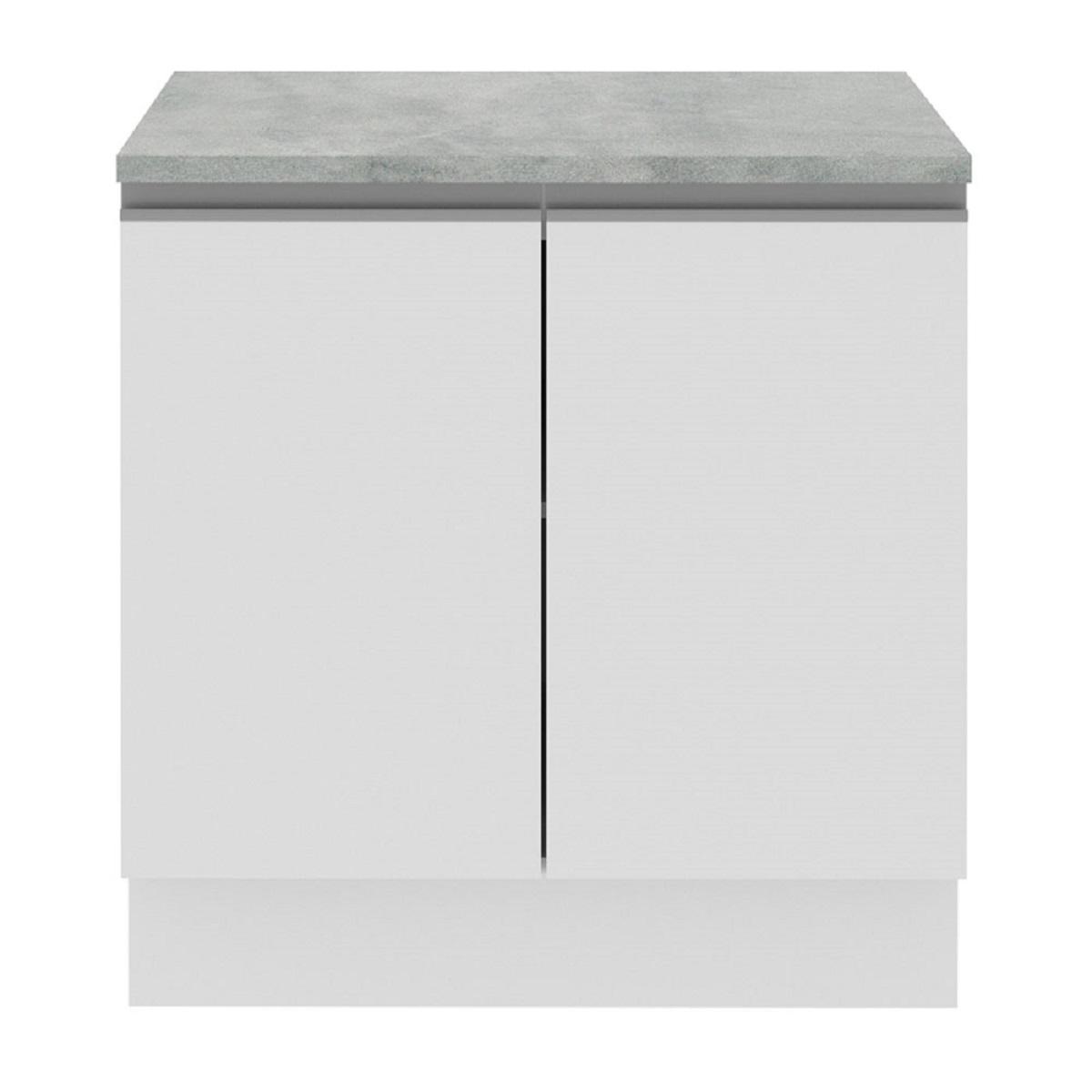 Foto 3 pulgar | Mueble De Cocina Madesa 2 Puertas - 80 Cm color Blanco