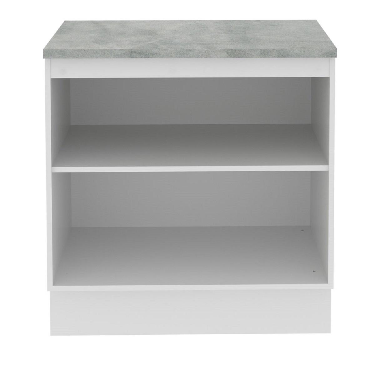 Foto 7 pulgar | Mueble De Cocina Madesa 2 Puertas - 80 Cm color Blanco