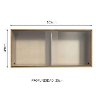 Foto 7 | Alacena Madesa Blanca con 2 Puertas
