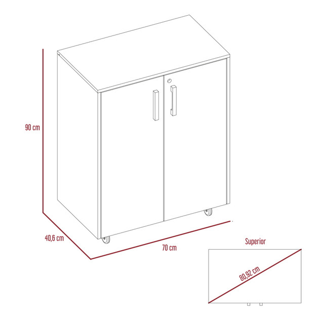 Foto 8 | Mueble Armable Excelsior 7502006219279 color Gris Basic Based Cabinet