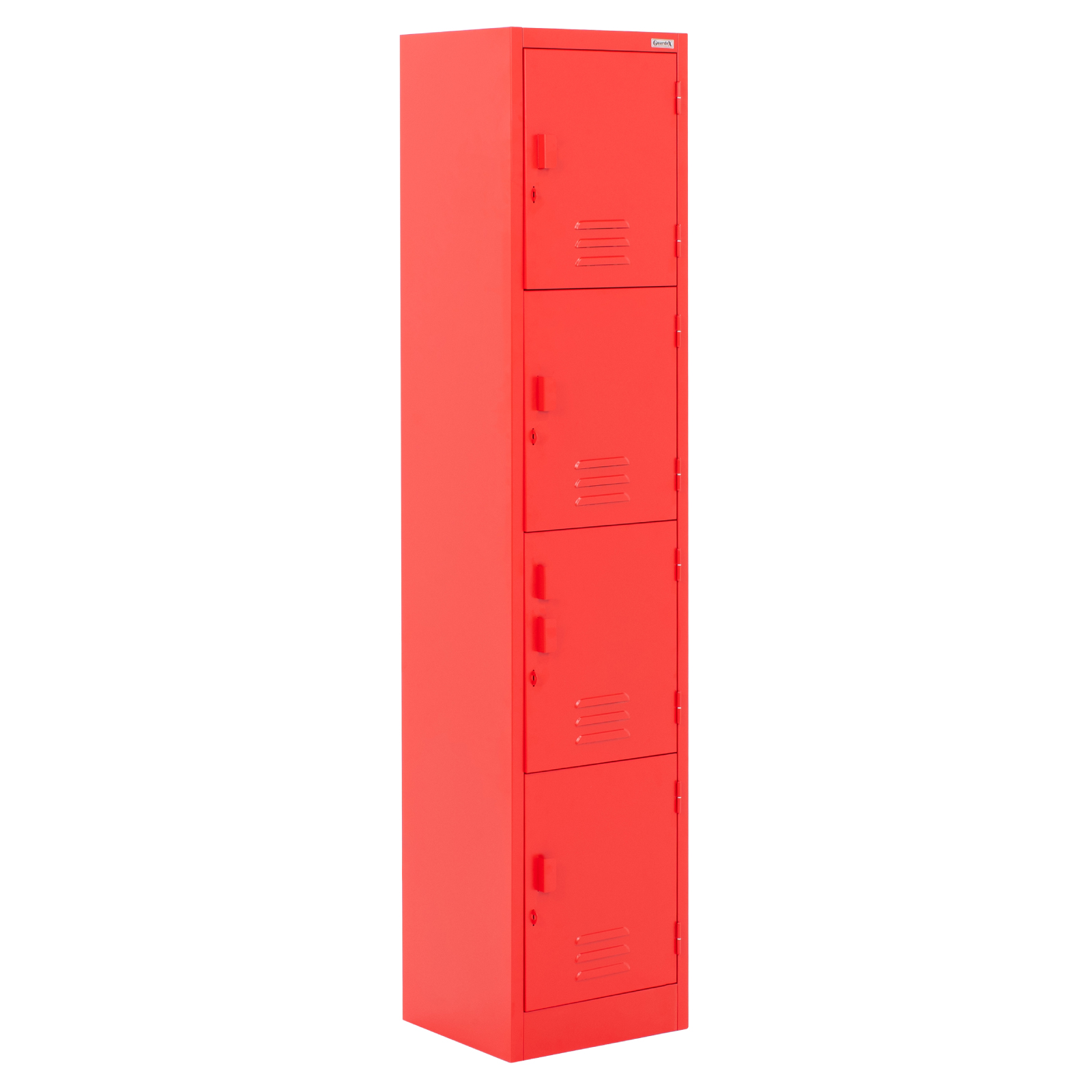 Foto 1 | Locker Metálico Daksh Casillero Organizador C/ 4 Puertas Color Rojo