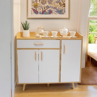 Foto 2 | Mueble Credenza Ilios Innova color Maple y Blanco Recibidor