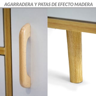 Foto 3 | Mueble Credenza Ilios Innova color Maple y Blanco Recibidor