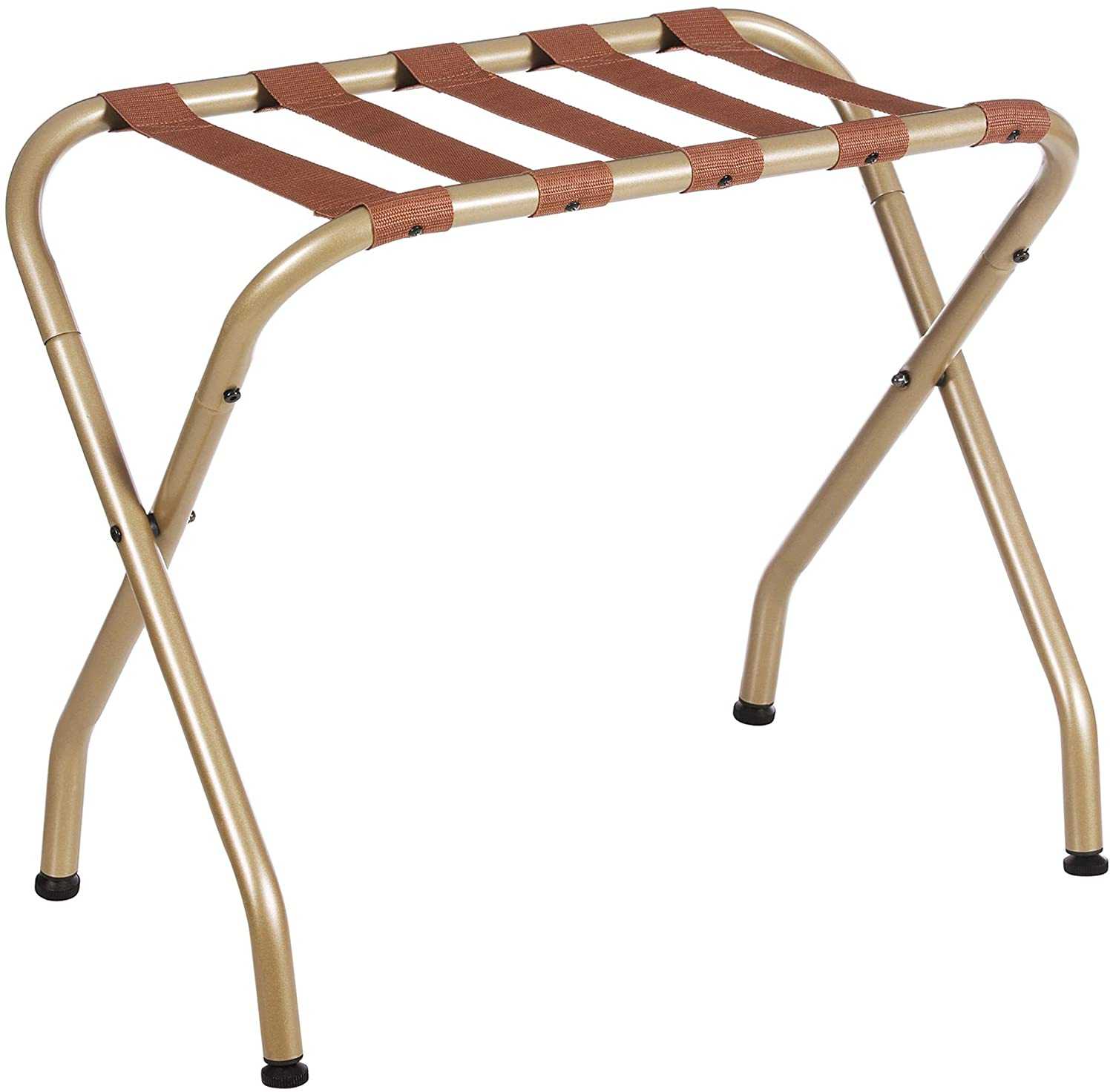Set De 2 Portaequipajes Songmics Con Estructura De Acero, Color Dorado