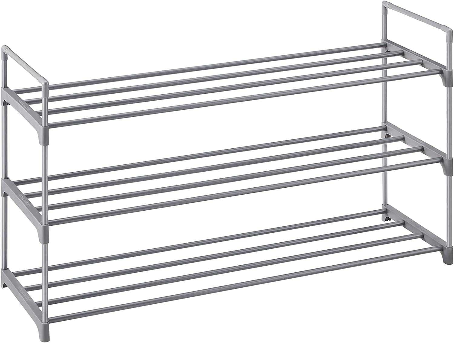 Foto 1 | Zapatero Songmics De 3 Niveles, Gris Metálico, Para 12 A 15 Pares