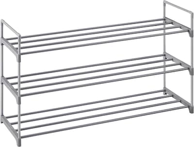 Foto 1 | Zapatero Songmics De 3 Niveles, Gris Metálico, Para 12 A 15 Pares