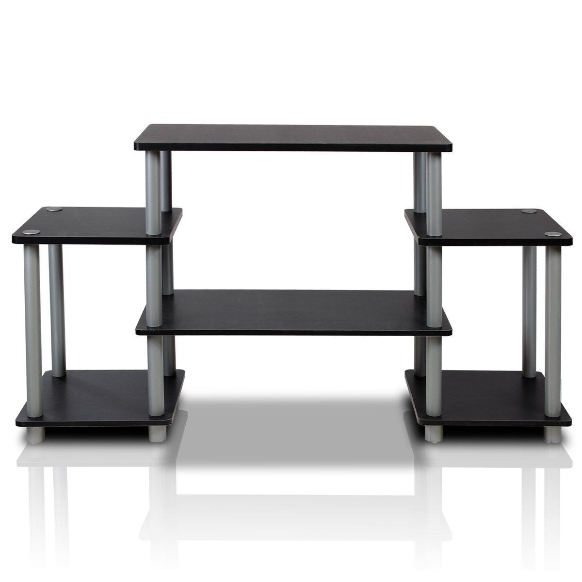 Foto 1 | Centro De Entretenimiento Furinno Turn-n-tube Sin Herramientas, Negro/gris - Venta Internacional.