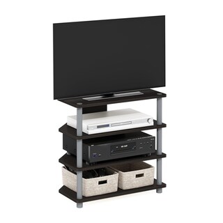 Foto 4 | Centro de Entretenimiento Furinno Turn-n-tube 4 Niveles Gris - Venta Internacional