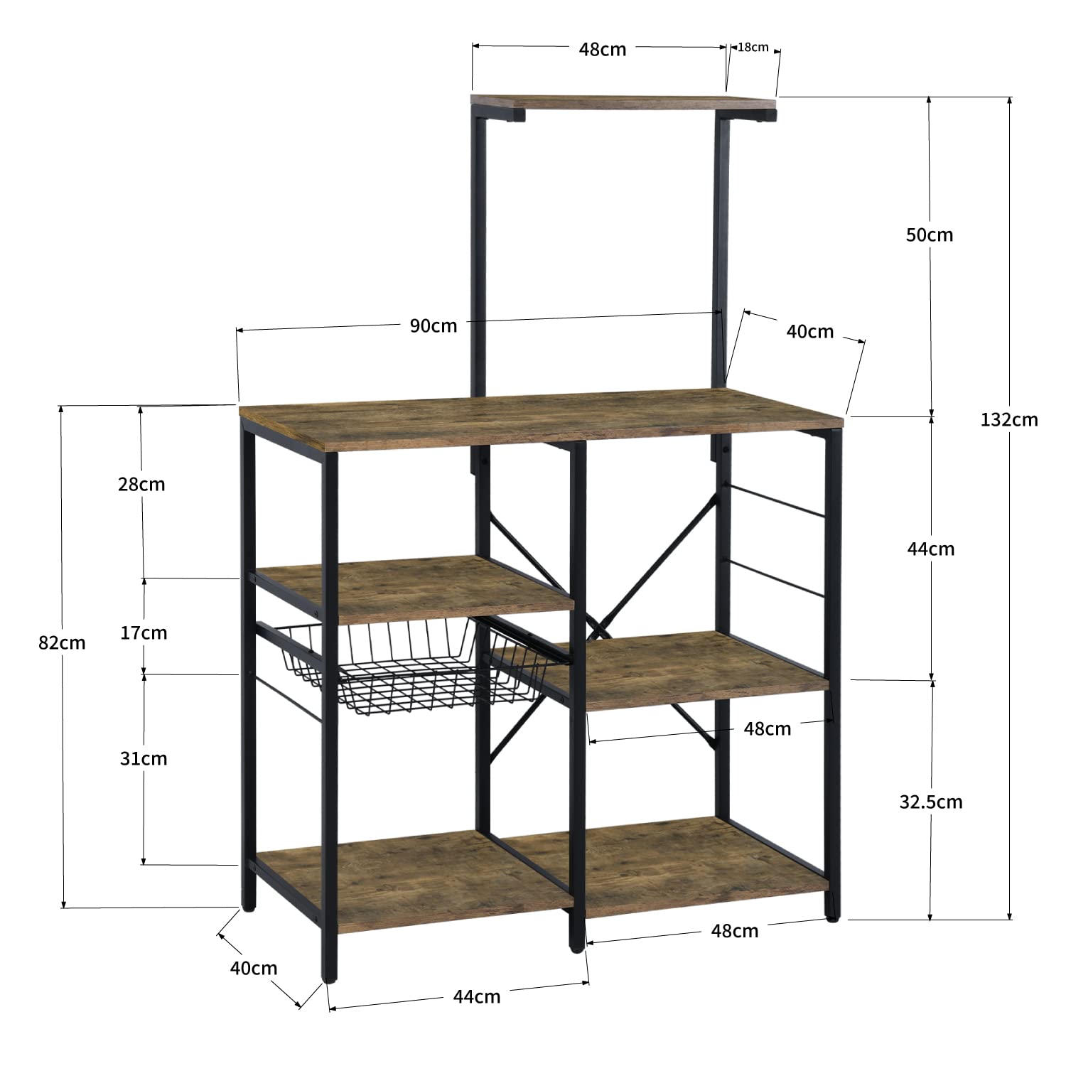 Foto 5 pulgar | Mueble Organizador Furniturer Café