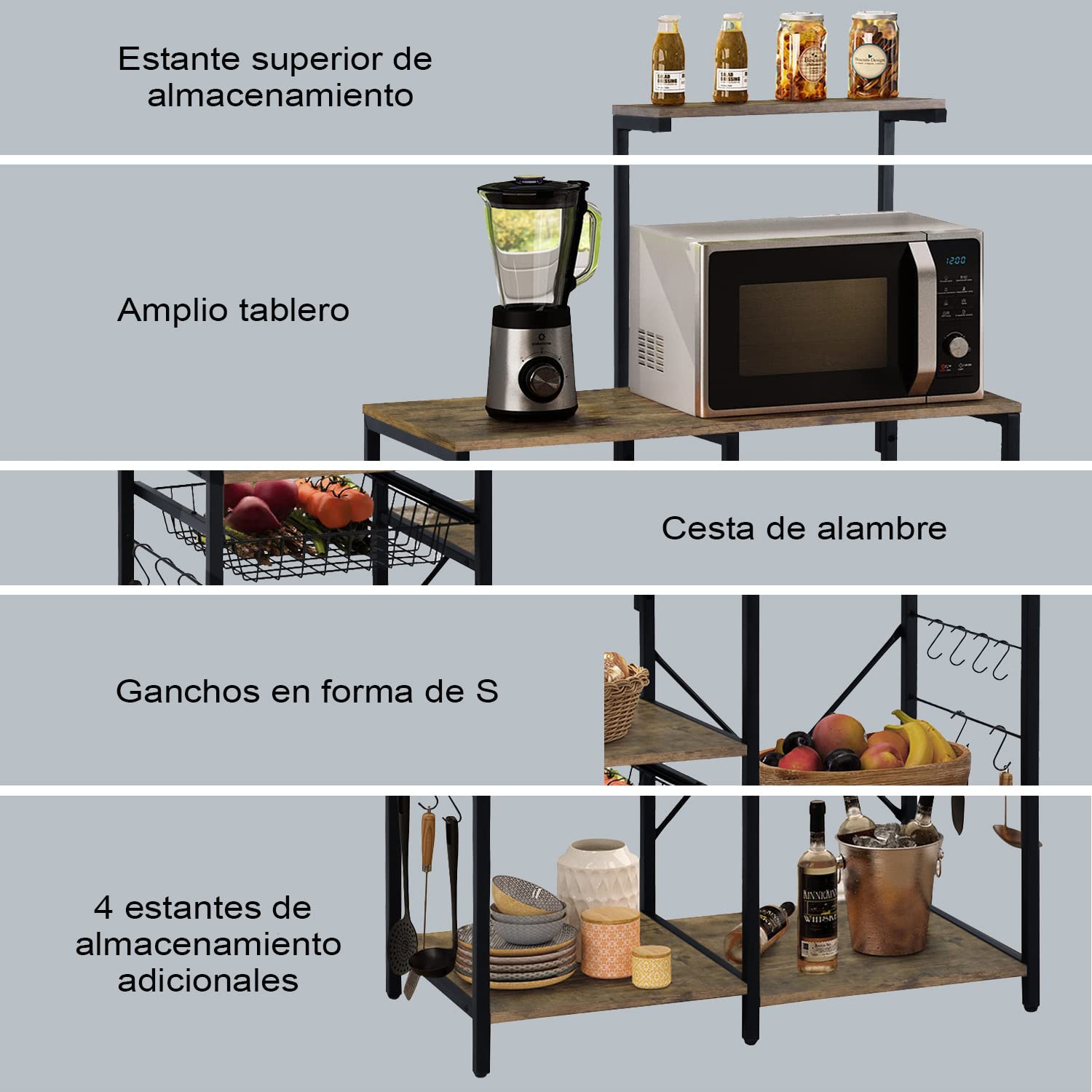Foto 7 pulgar | Mueble Organizador Furniturer Café