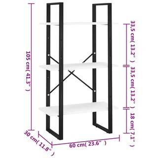 Foto 7 | Estante De Almacenamiento Vidaxl Sonoma Madera Aglomerada De Roble 60 X 30 X 105 Cm - Venta Internacional.