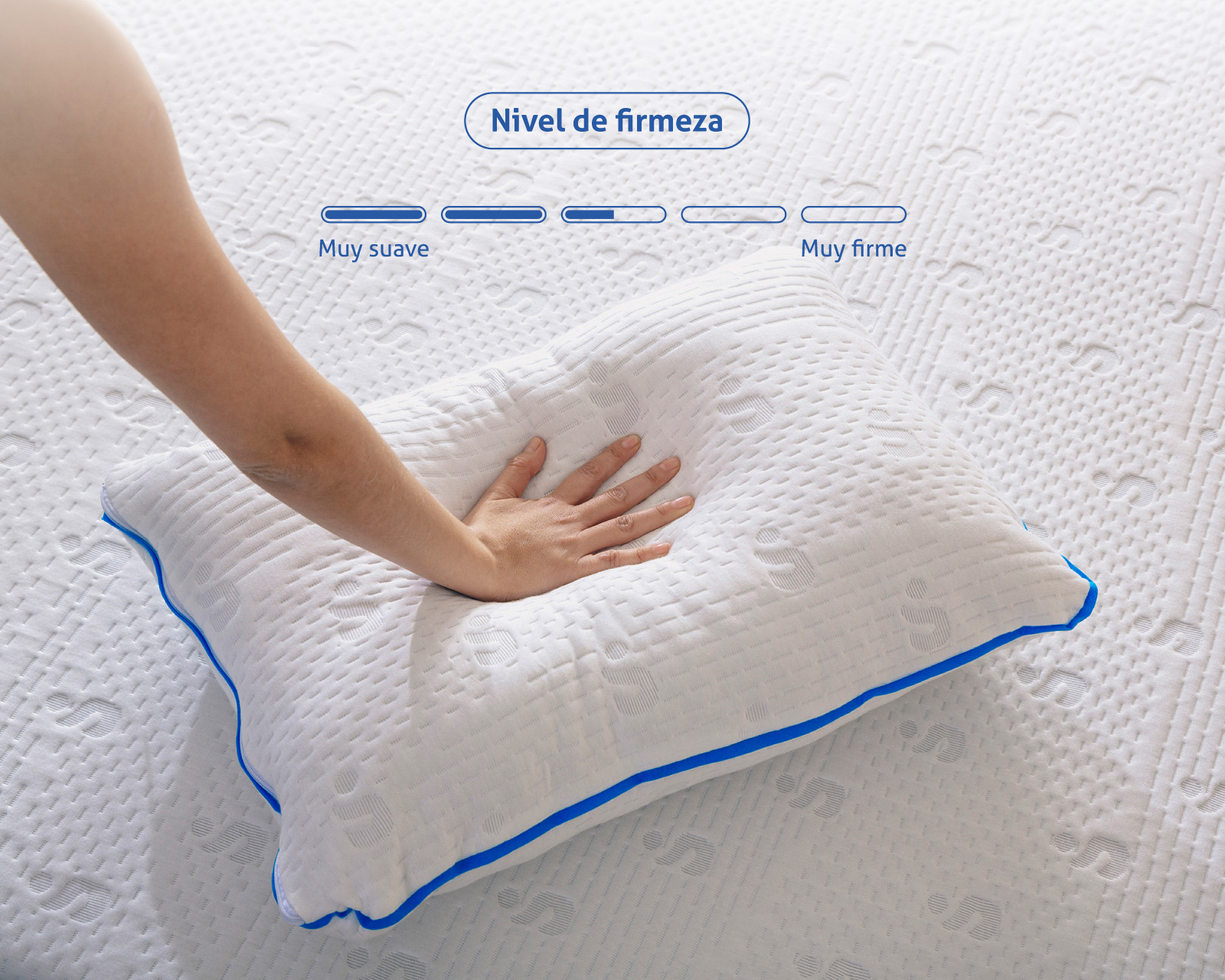 Foto 5 | Almohada Sensei Memory Foam Triturado Serenity 2 Piezas