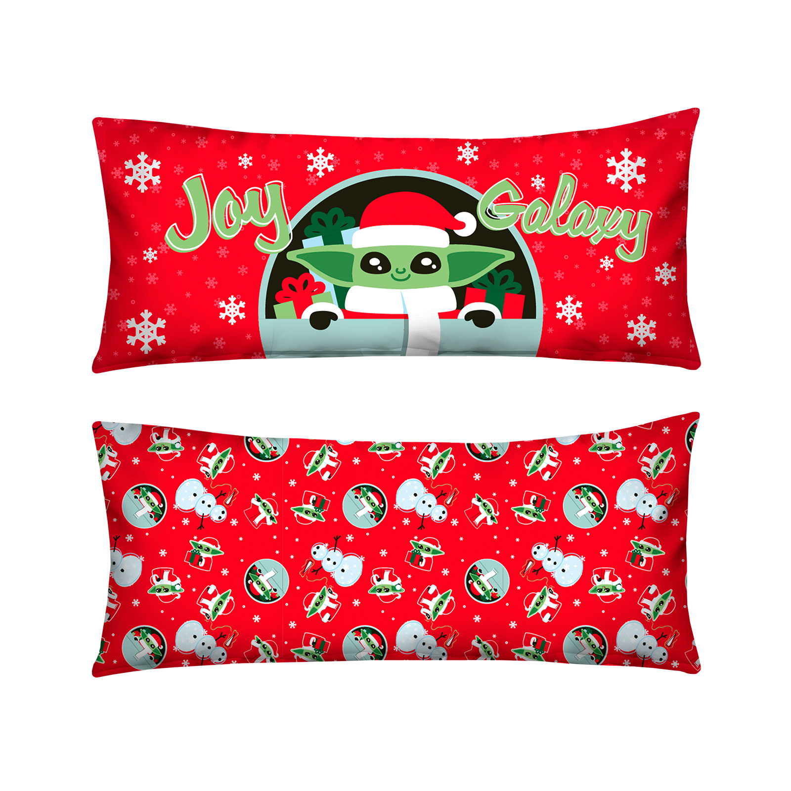 Almohada Navideña Súper Jumbo  Providencia Mandalorian Santa Nave color Rojo