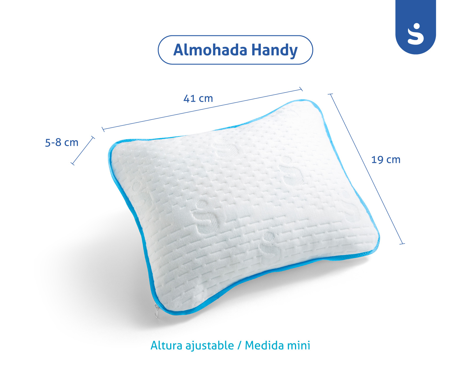 Foto 2 | Almohada Sensei Memory Foam Triturado Pequeña 2 Piezas Handy Pack