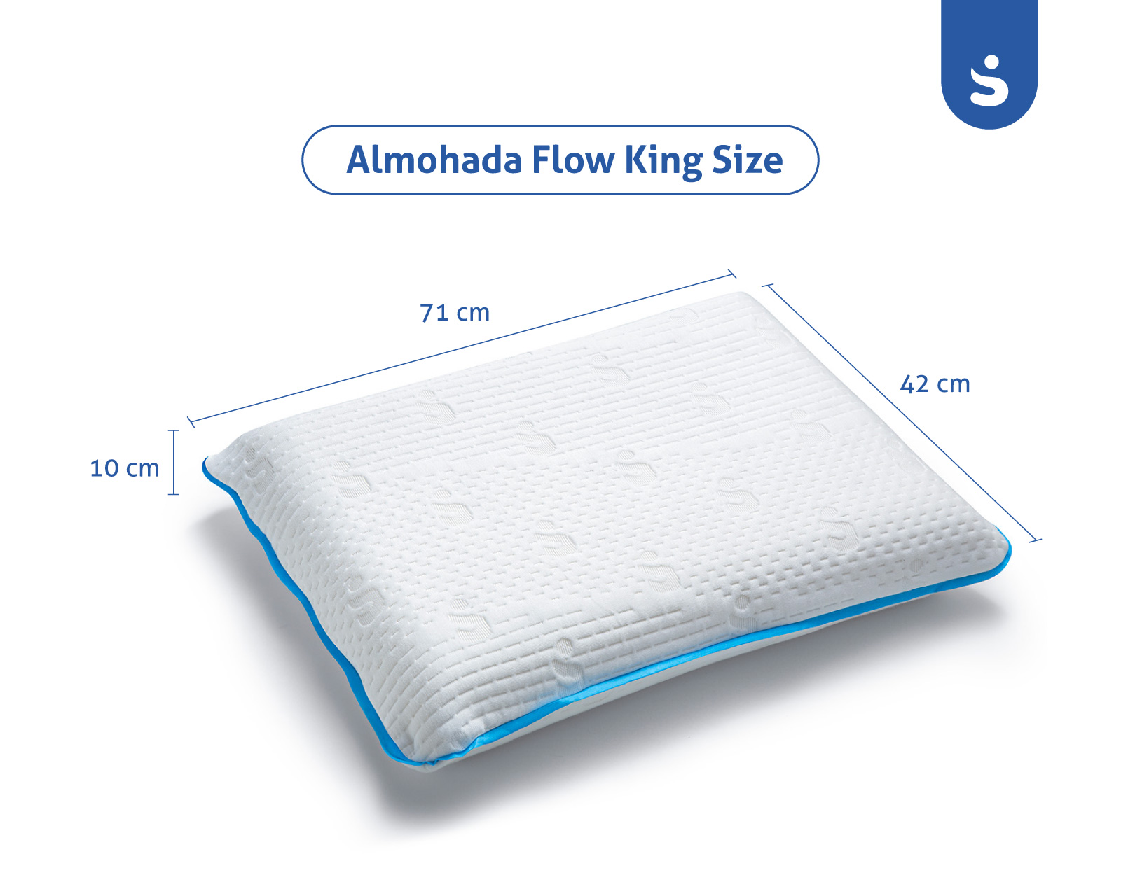 Foto 3 pulgar | Almohada Sensei Memory Foam Flow King Size