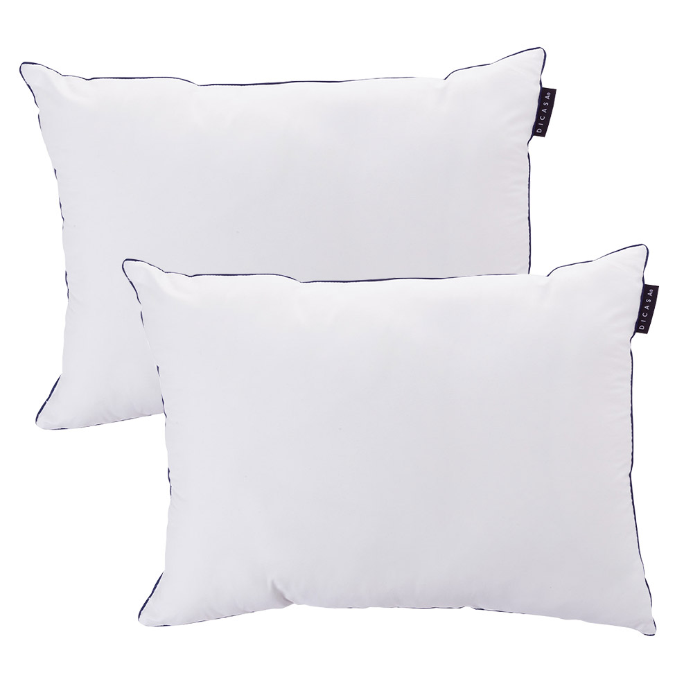 Almohadas Dicasa One color Blanco 2 Piezas