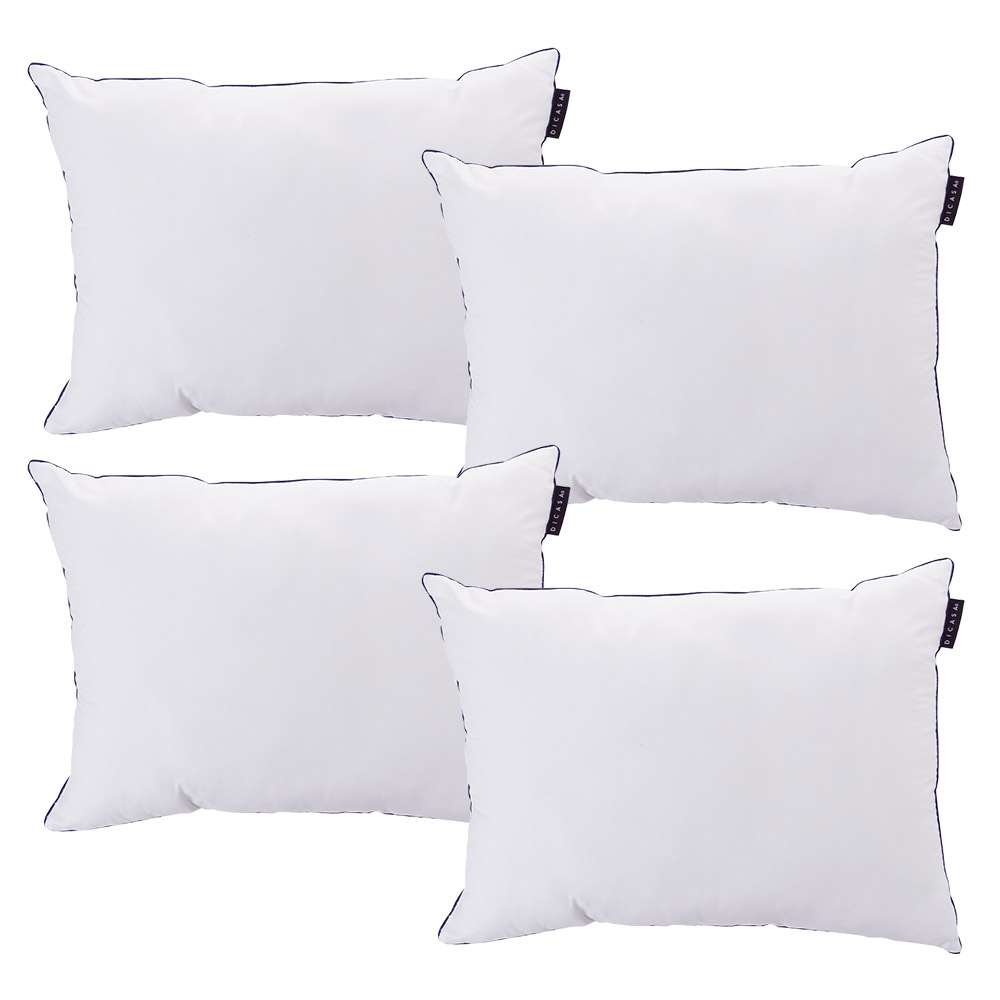 Almohada Dicasa One color Blanco 4 Piezas