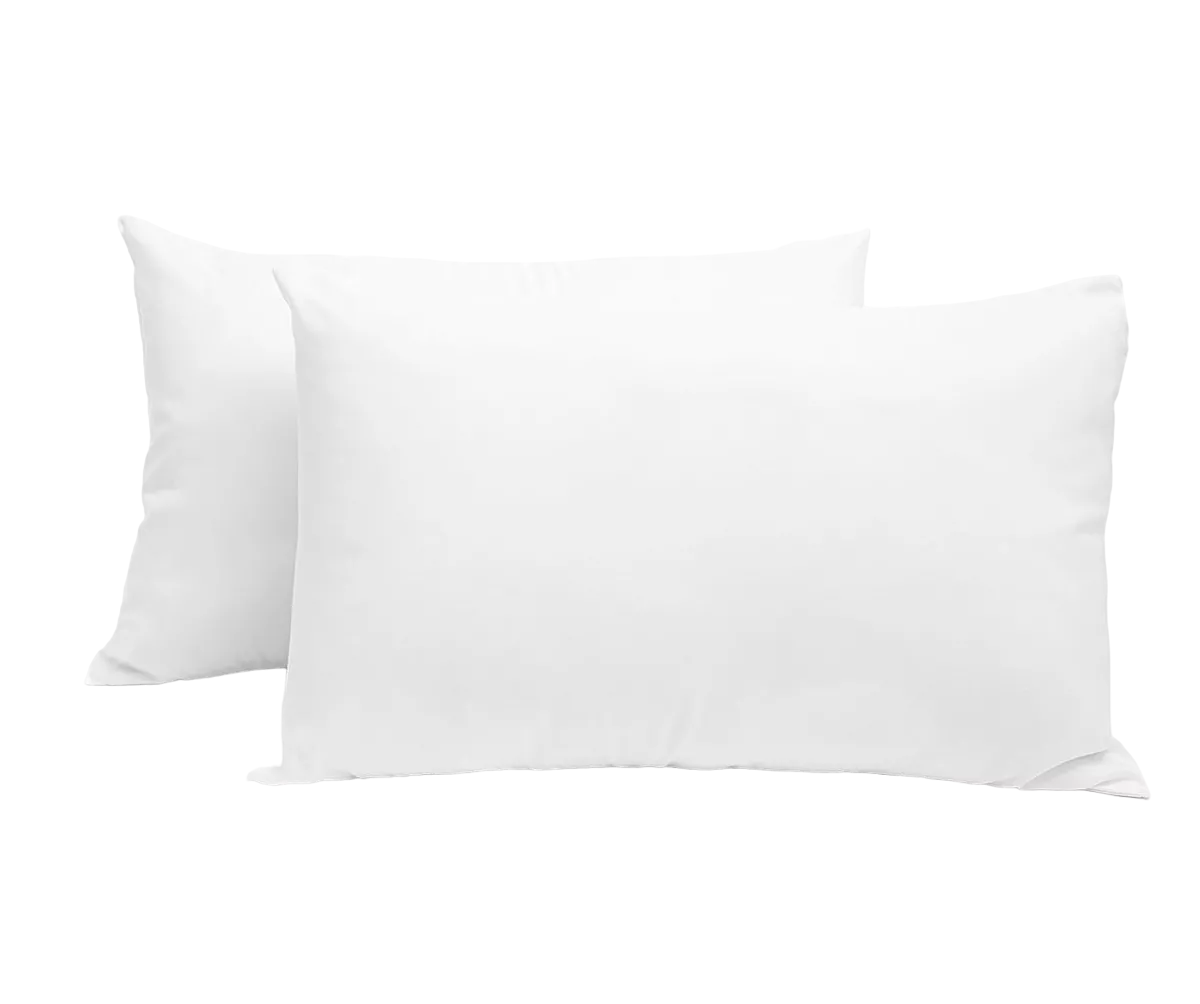 Almohadas  Estándar Malubero Microfibra color Blanco 2 Piezas