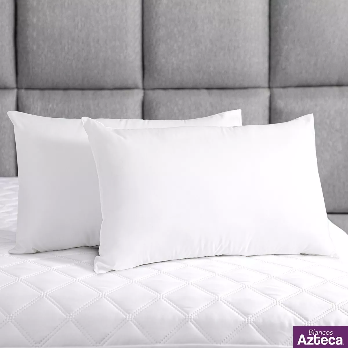 Foto 4 pulgar | Almohadas  Estándar Malubero Microfibra color Blanco 2 Piezas