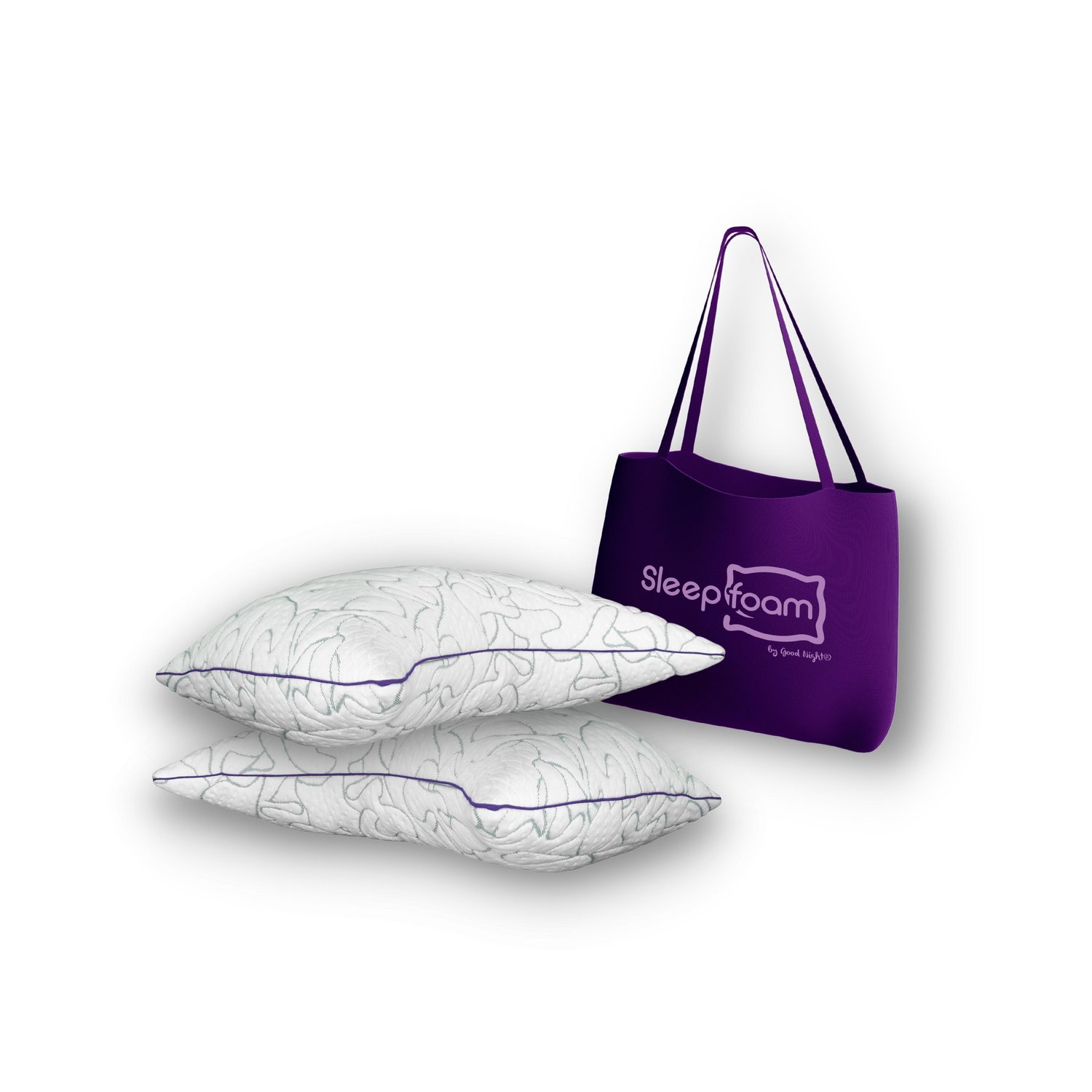 Foto 2 pulgar | 2 Almohadas Monarca Sleep Foam color Blanco Ajustables Moon Good Night