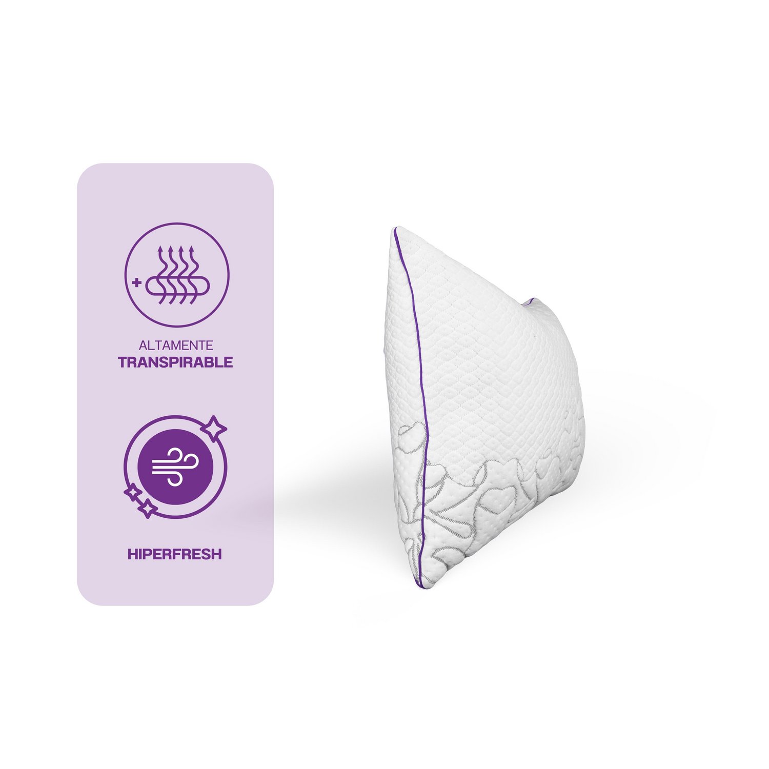 Foto 4 pulgar | 2 Almohadas Monarca Sleep Foam color Blanco  Ajustables Sun Good Night