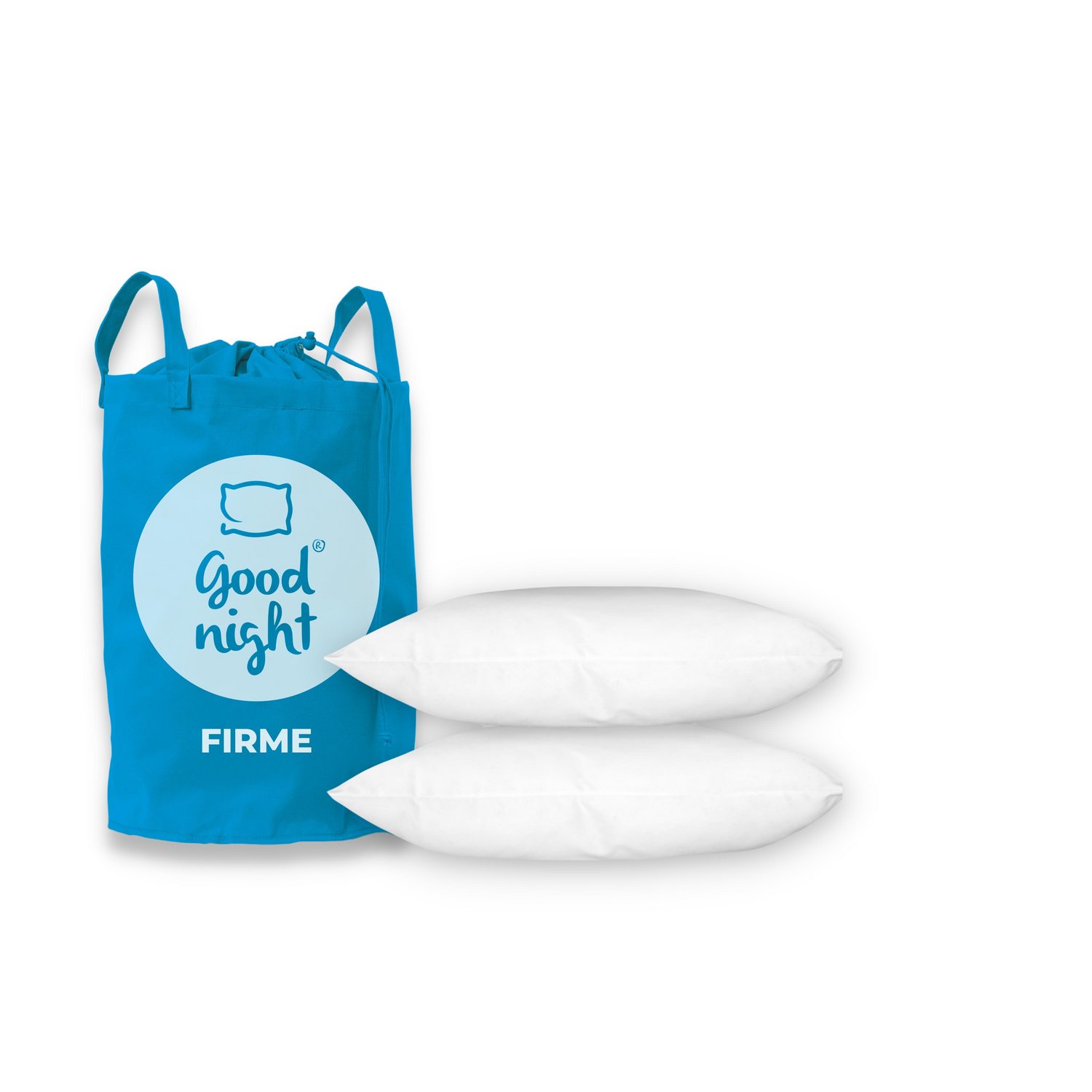 Almohadas Good Night Monarca Hotel Premium color blanco Firmes King Size 2 PZAS