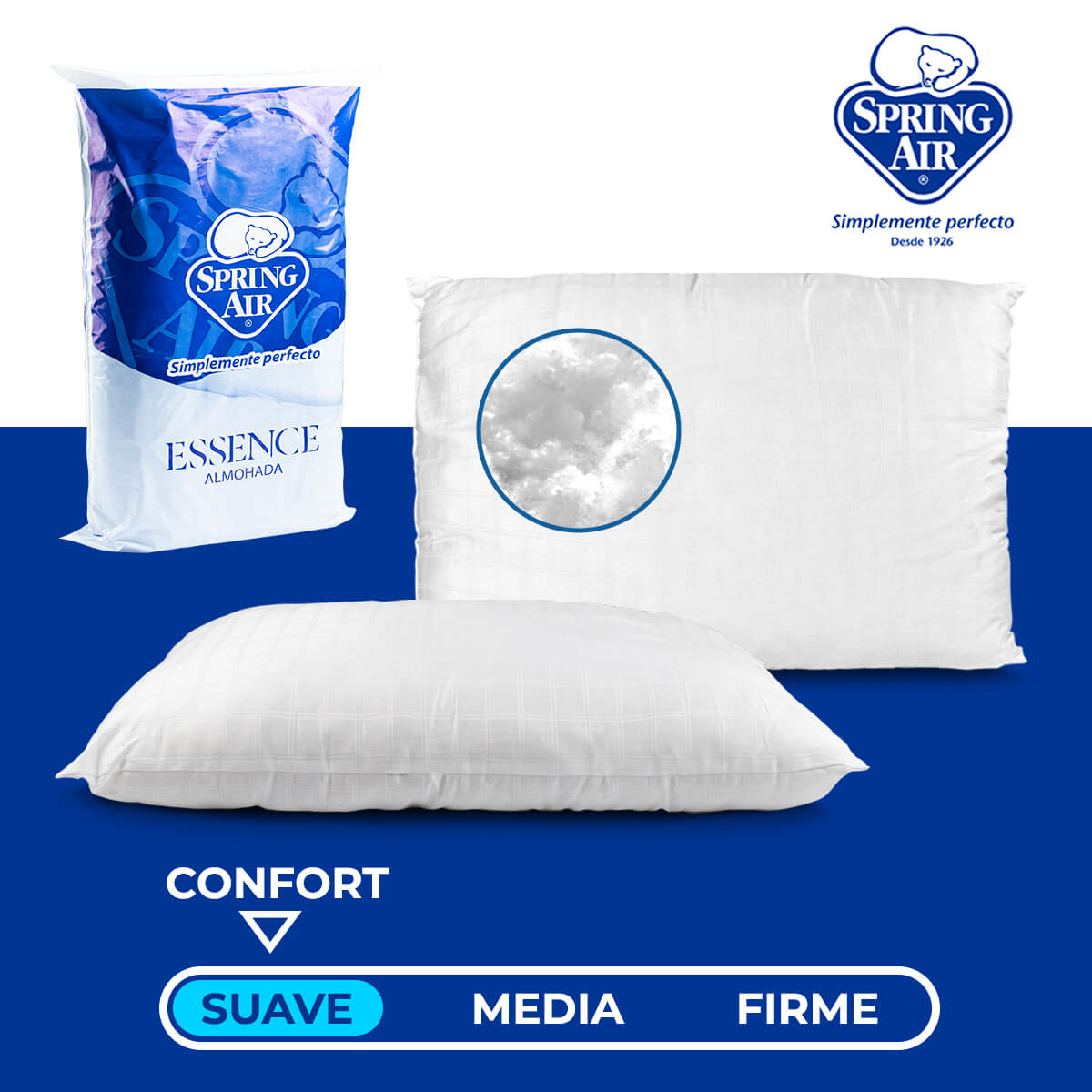 Foto 4 pulgar | Almohada Spring Air Peach Feel Paquete Con 2 Piezas