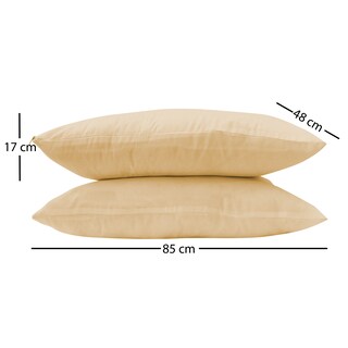 Foto 2 | Almohada Aquila A0910 de Seda color Beige 2 Piezas