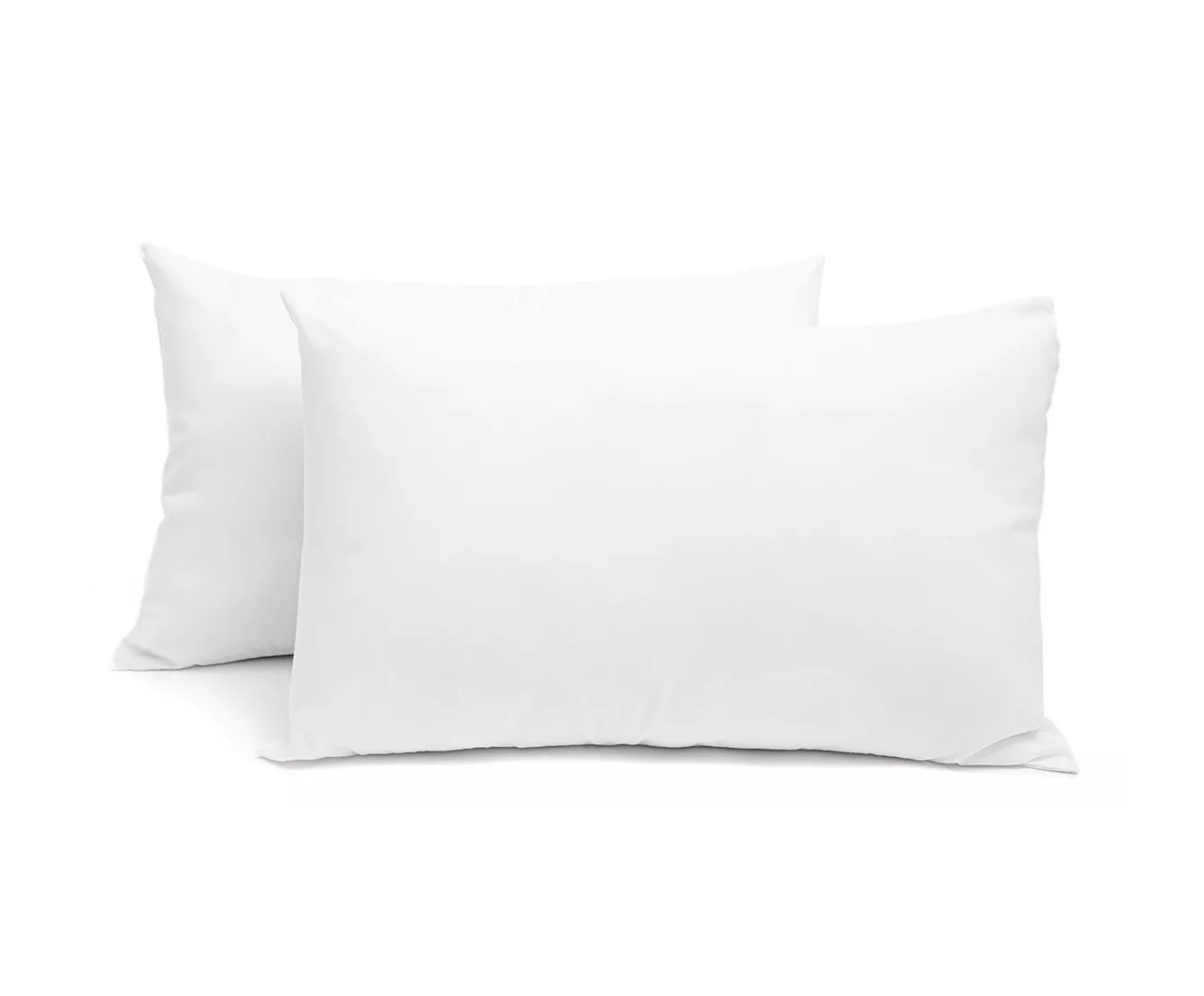 Almohada Estándar BELUG Microfibra Media Blancos 2 Piezas