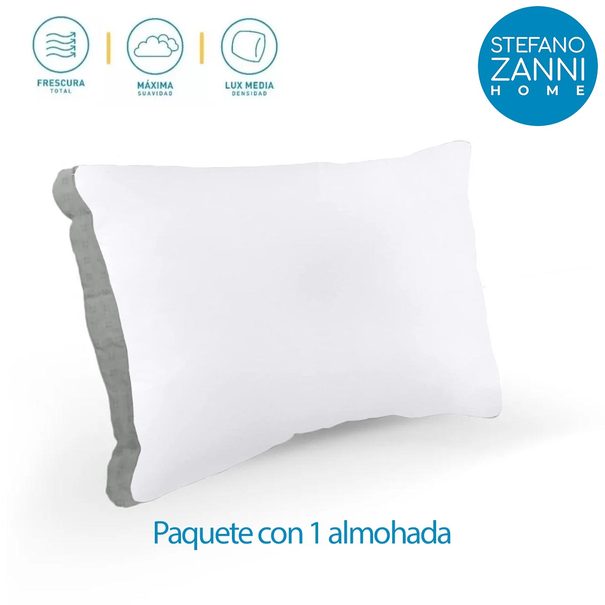 Foto 3 pulgar | Almohada Stefano Zanni Home color Blanco