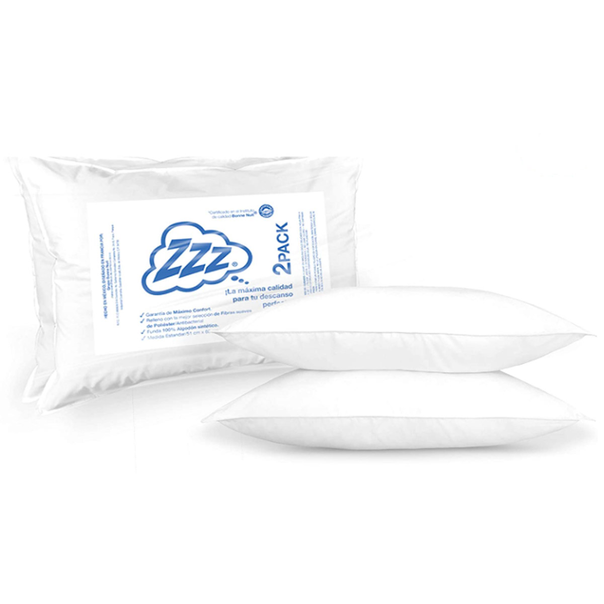 Almohadas Stefano Zanni Home 2Pack color Blanco 2 Piezas