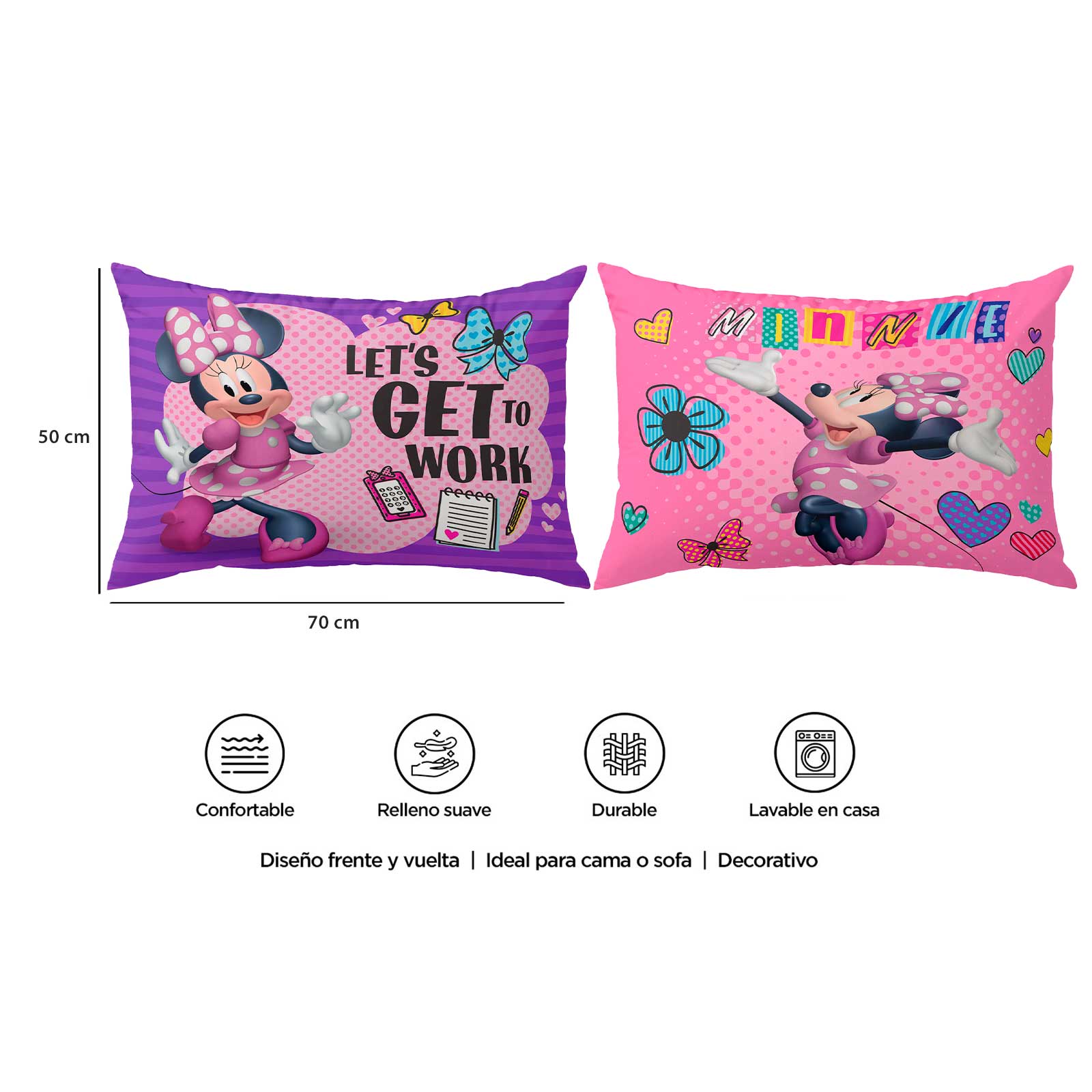 Foto 5 pulgar | Almohada 70x50cm Providencia Hello Kitty Funday