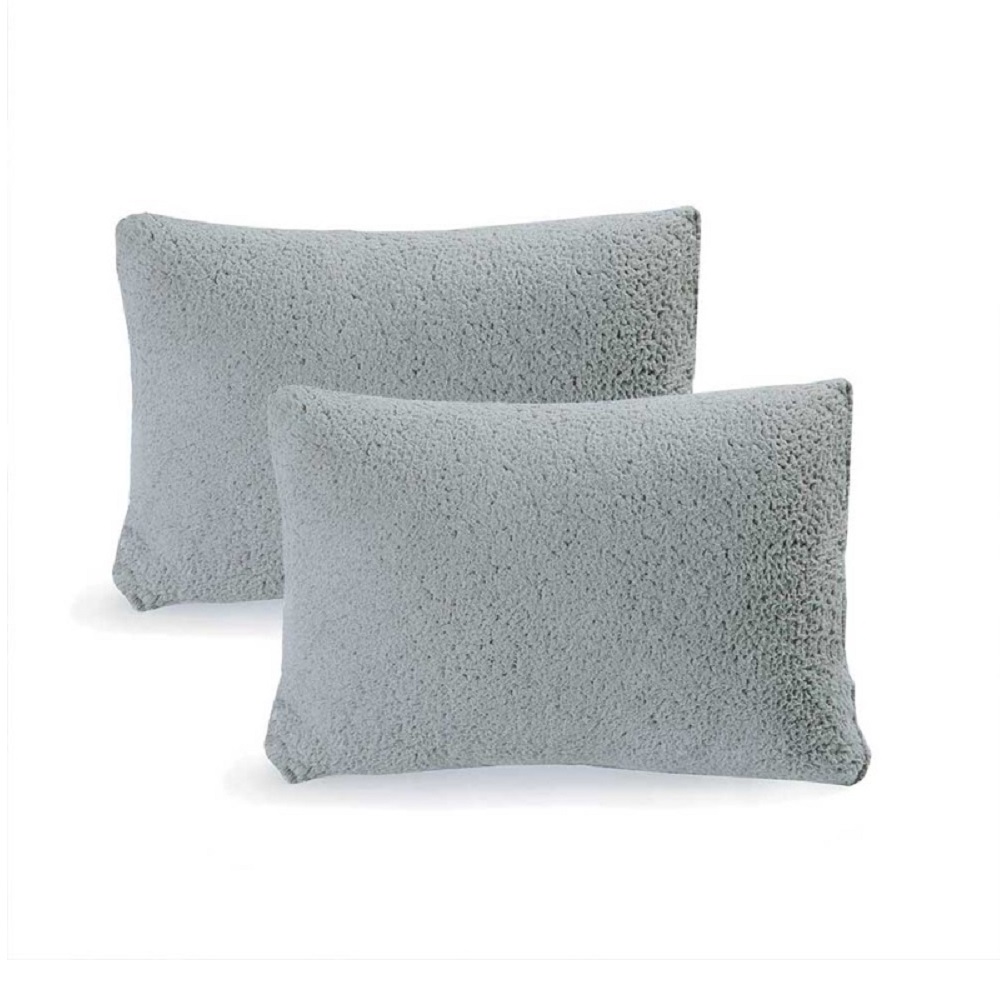 Almohada Borrega Concord 2 Piezas Estándar Gris