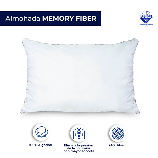 Foto 3 pulgar | Almohada Memory Fiber