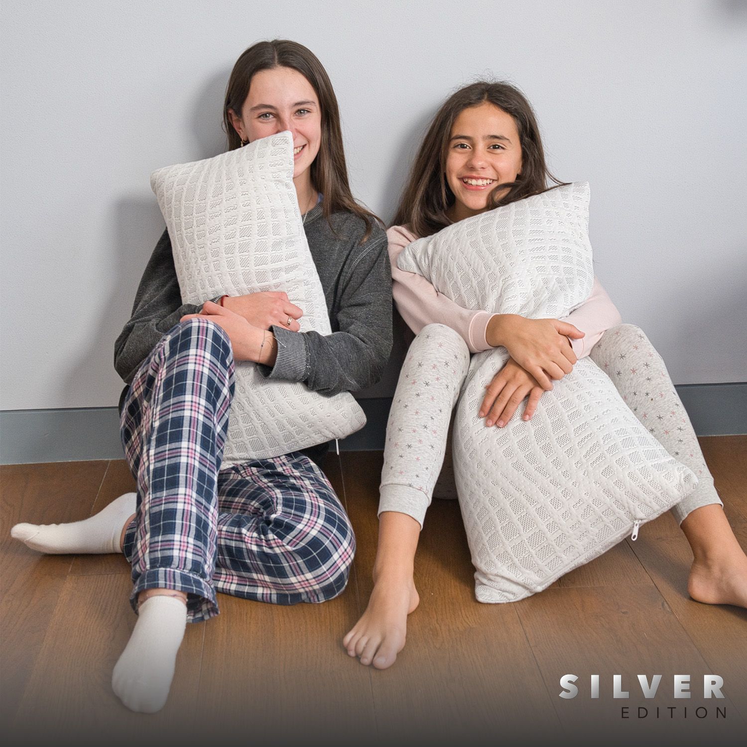 Foto 7 pulgar | Almohada Jumbo Memory Foam Silver Edition 2 Piezas