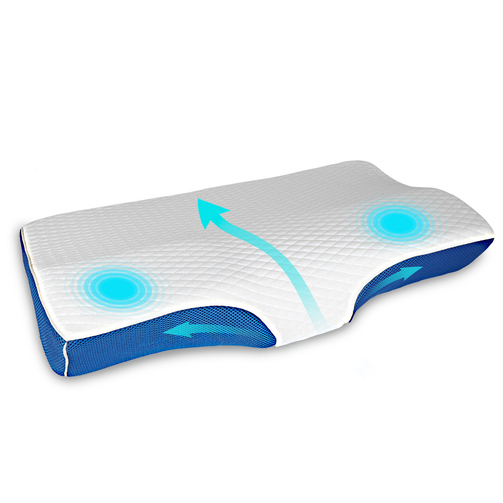 Almohada de Memory Foam Ergonómica Ortopédica Neurolux Blanco